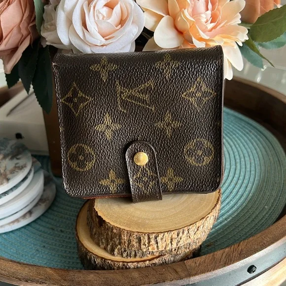 Authentic Louis Vuitton wallet brown monogram pre loved - Picture 1 of 9